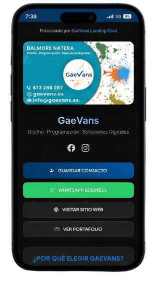 Tarjetas Virtual GaeVans